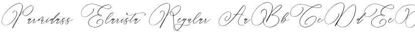 Parmidass Elarista Regular font