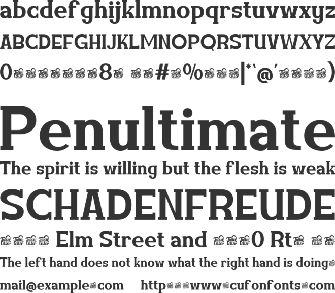 Amuttix Trial font preview