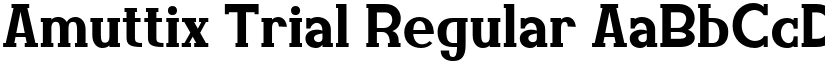 Amuttix Trial Regular font