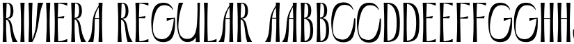 Riviera Regular font