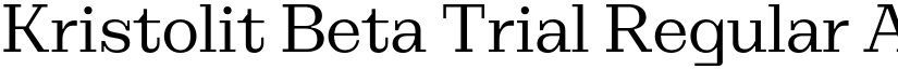 Kristolit Beta Trial Regular font