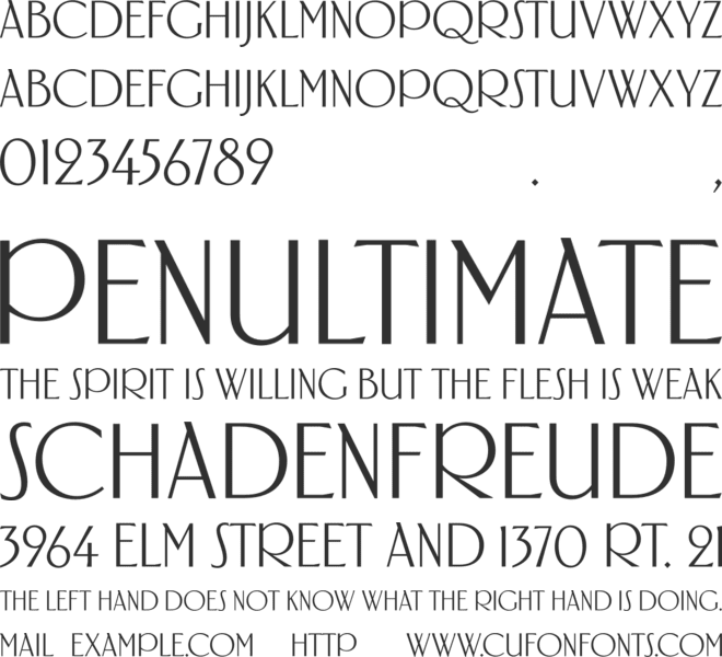 Suffragette Test font preview