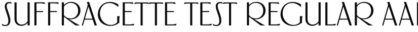 Suffragette Test Regular font