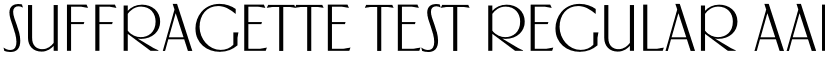 Suffragette Test Regular font