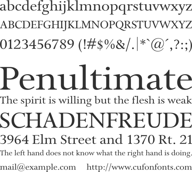 Isolde font preview