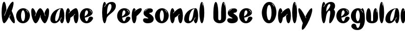 Kowane Personal Use Only Regular font