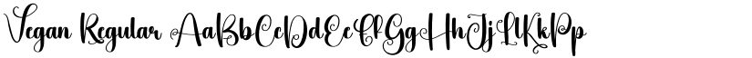 Vegan Regular font