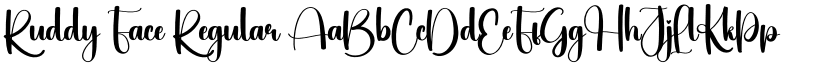 Ruddy Face Regular font