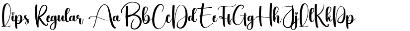 Lips Regular font