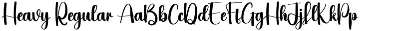 Heavy Regular font