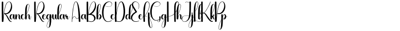 Ranch Regular font