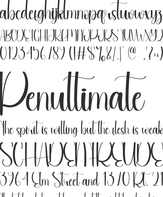 Pottery font preview