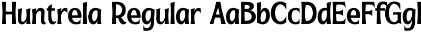Huntrela Regular font