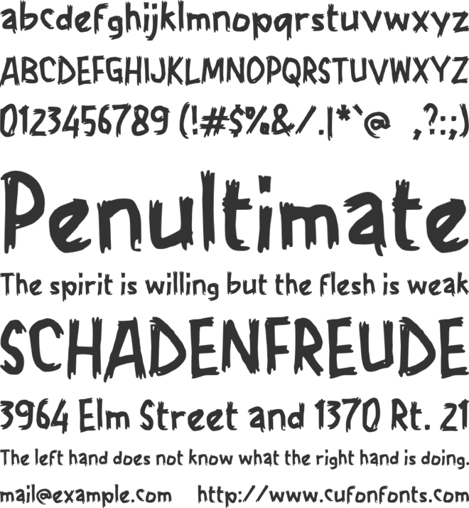 i Ighty Mighty font preview