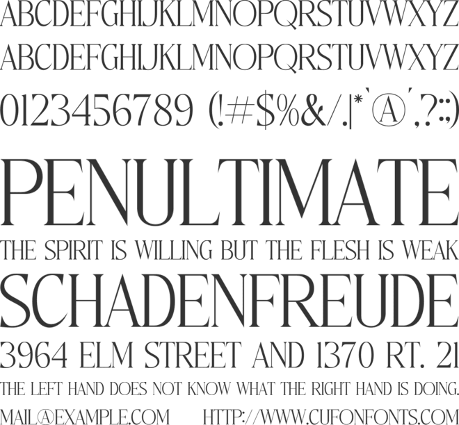 Merogza font preview