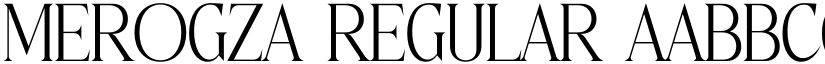 Merogza Regular font