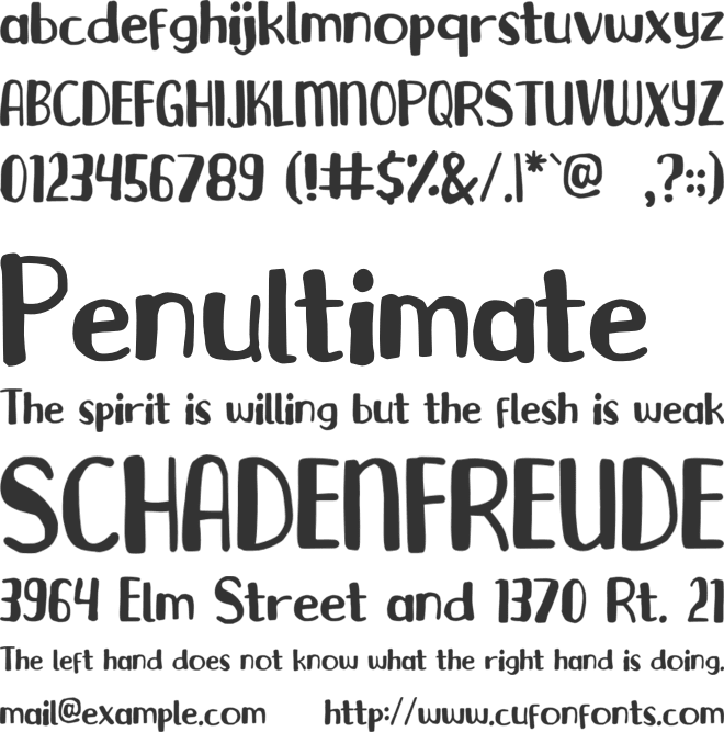 Boekopi font preview