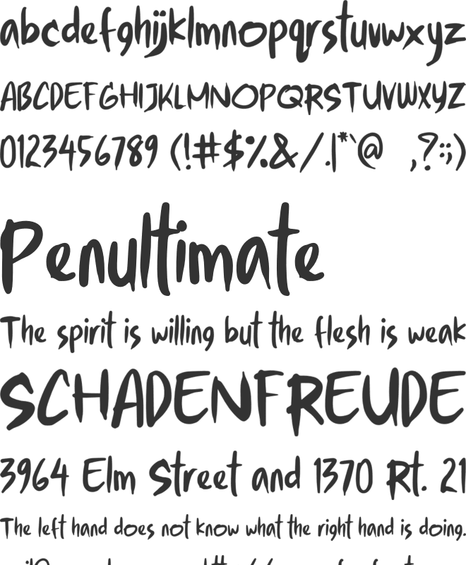 Raja Jambe font preview