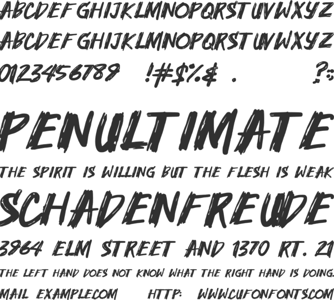 Madjex font preview