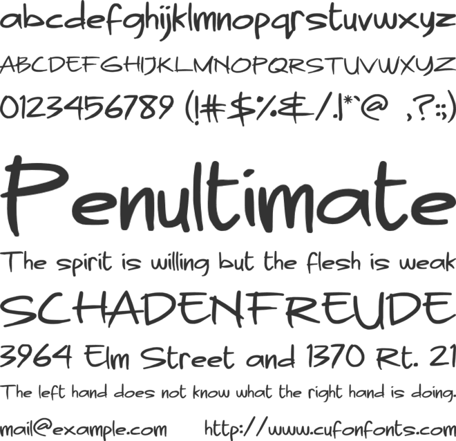 Nasi Podeng font preview