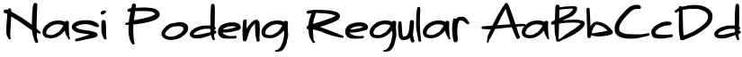 Nasi Podeng Regular font