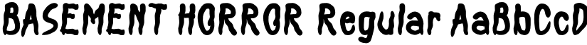 BASEMENT HORROR Regular font