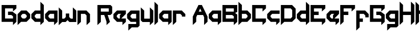 Godawn Regular font