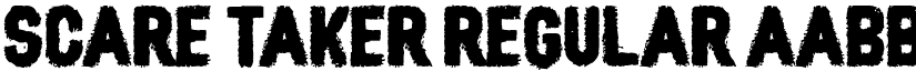Scare Taker Regular font