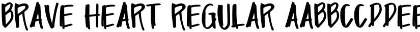 Brave Heart Regular font