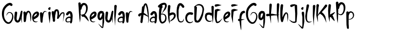 Gunerima Regular font
