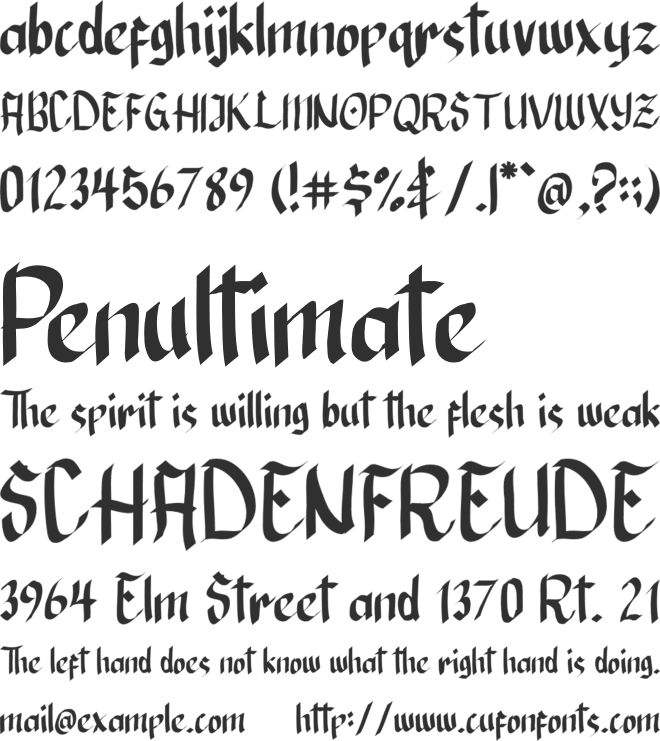 Emperialisme font preview