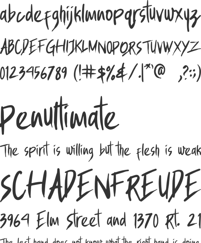 Landmaren font preview