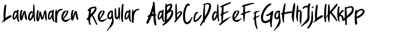 Landmaren Regular font