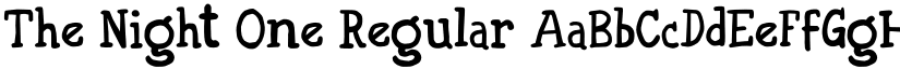 The Night One Regular font