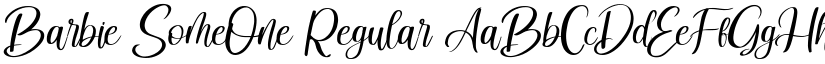 Barbie SomeOne Regular font