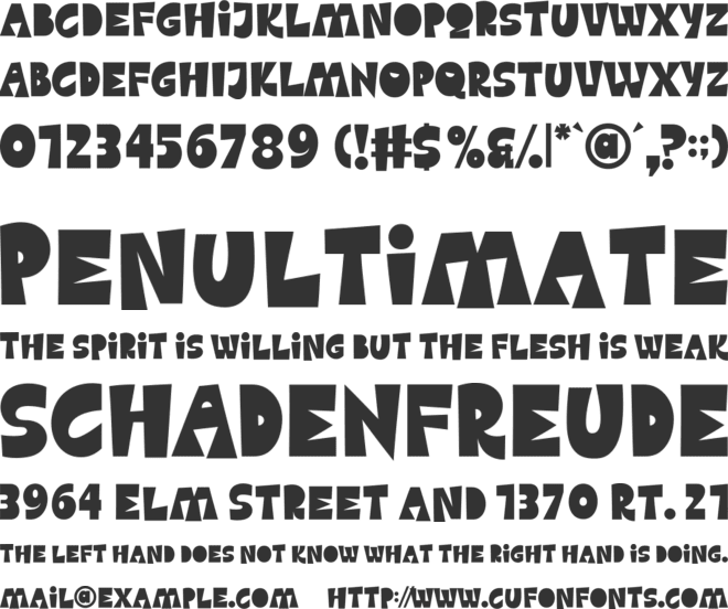 Urgent Burger font preview