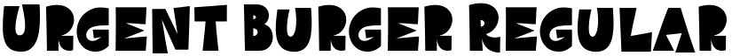 Urgent Burger Regular font