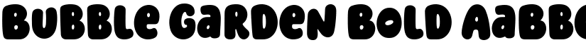 Bubble Garden Bold font