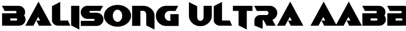 Balisong Ultra font