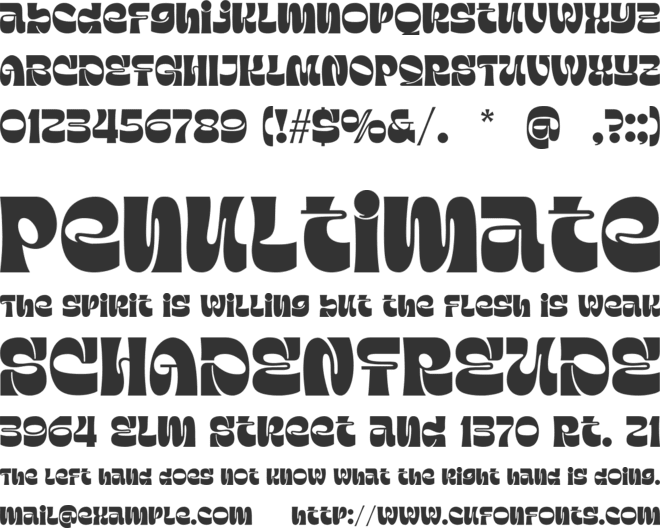 Emynam Crew font preview