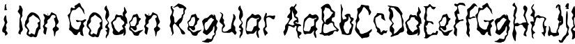 i Ion Golden Regular font