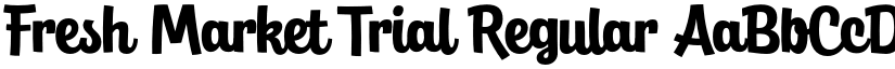 Fresh Market Trial Regular font