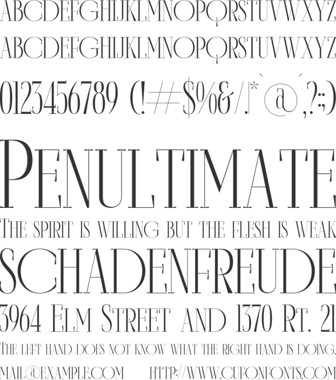 Qartech font preview