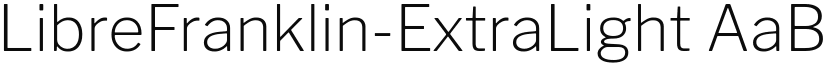LibreFranklin-ExtraLight font