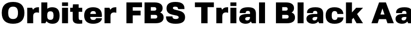 Orbiter FBS Trial Black font