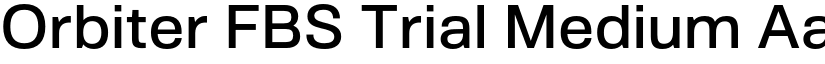 Orbiter FBS Trial Medium font