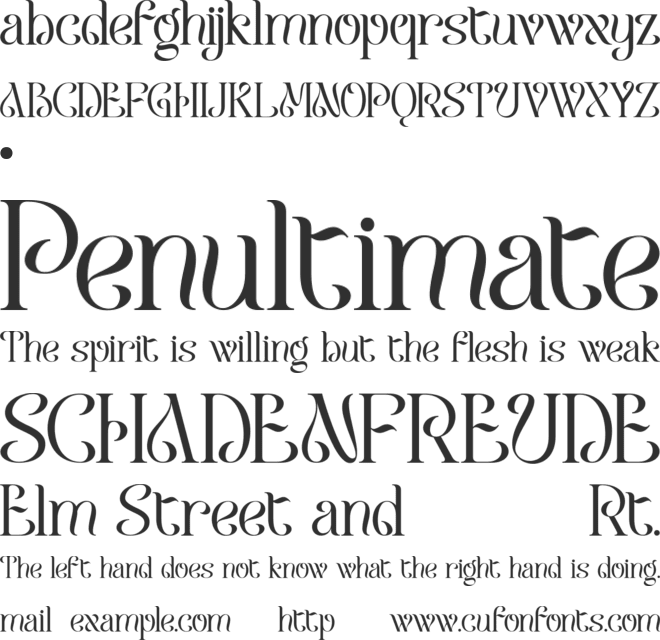 Maure font preview