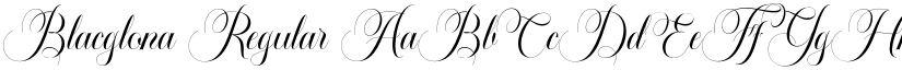 Blacglona Regular font