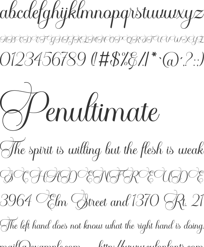 Andalucia font preview