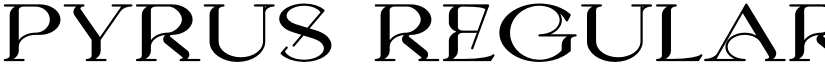 Pyrus Regular font